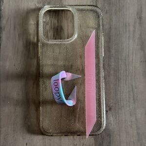 Loopy Case Glitter Clear and Case with extra Loop for iPhone 14 Pro Max